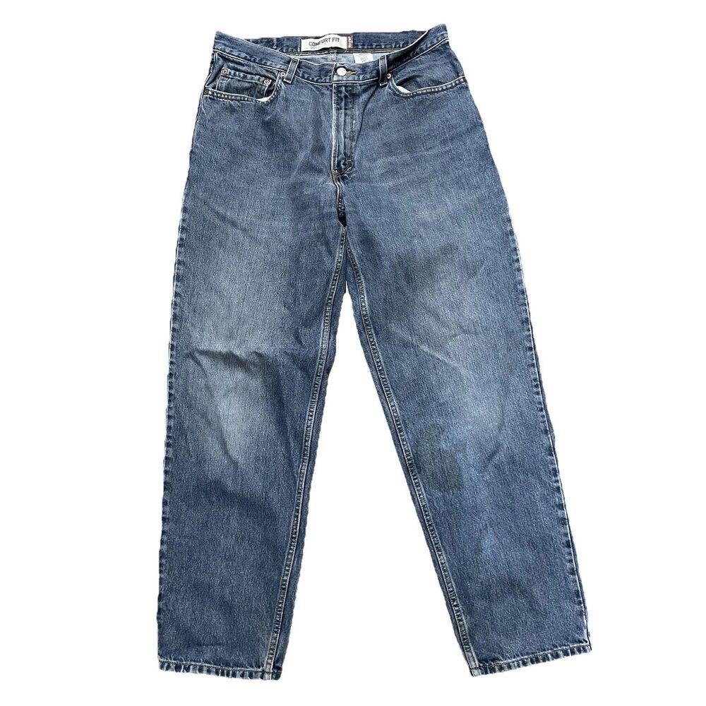 Levi's 560 Men's Comfort Fit Loose Tapered Denim Blue Jeans Size 34x32 *Flaw*
